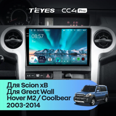Штатная магнитола Teyes CC4 Pro 12/256 Great Wall Hover M2 Coolbear (2009-2014)