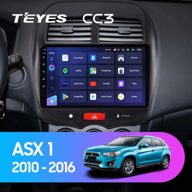 Штатная магнитола Teyes CC3 4/32 Mitsubishi ASX 1 (2010-2016) Тип-A