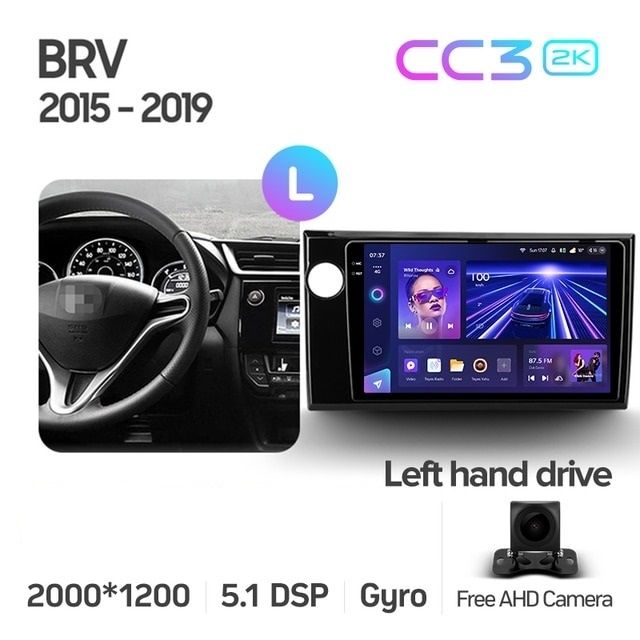 Штатная магнитола Teyes CC3 2K 4/64 Honda BRV (2015-2019)