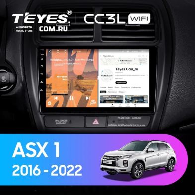 Штатная магнитола Teyes CC3L WiFi 2/32 Mitsubishi ASX (2016-2022) Тип-B