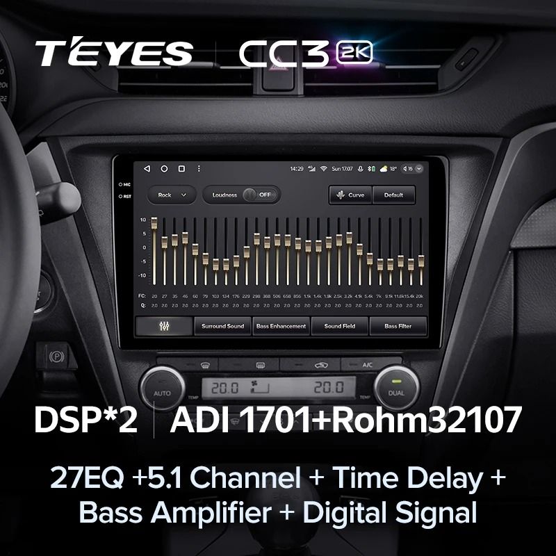 Штатная магнитола Teyes CC3 2K 6/128 Toyota Avensis 3 (2015-2018) F2