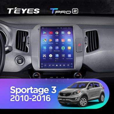 Штатная магнитола Tesla style Teyes TPRO 2 4/32 Kia Sportage 3 SL (2010-2016) Тип-AВ