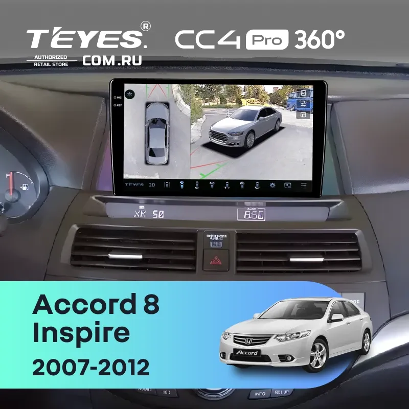 Штатная магнитола Teyes CC4 Pro 360 8/128 Honda Inspire (2007-2012)