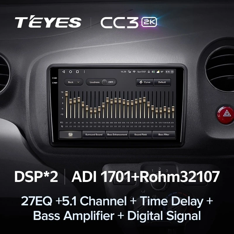 Штатная магнитола Teyes CC3 2K 4/32 Honda Mobilio 2 Amaze (2013-2020)