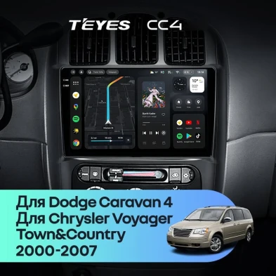Штатная магнитола Teyes CC4 8/128 Chrysler Town & Country 4 RS (2000-2007) Тип-A