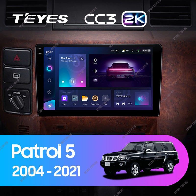 Штатная магнитола Teyes CC3 2K 4/64 Nissan Patrol V 5 Y61 (2004-2021) F3