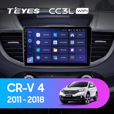 Штатная магнитола Teyes CC3L WiFi 2/32 Honda CR-V 4 RM RE (2011-2018) Тип-B