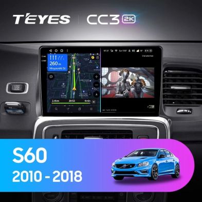 Штатная магнитола Teyes CC3 2K 6/128 Volvo S60 Y20 (2010-2018)