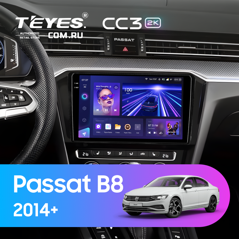 Штатная магнитола Teyes CC3 2K 4/32 Volkswagen Passat B8 2014+