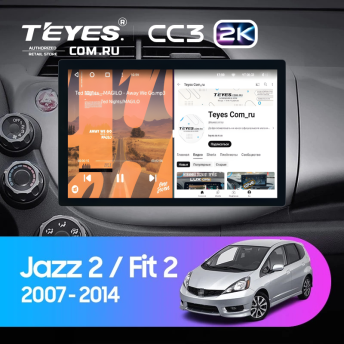 Штатная магнитола Teyes CC3 2K 6/128 Honda Jazz 2 (2007-2014) (11")