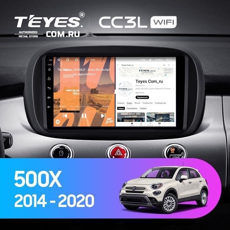 Штатная магнитола Teyes CC3L WiFi 2/32 Fiat 500X (2014-2020)
