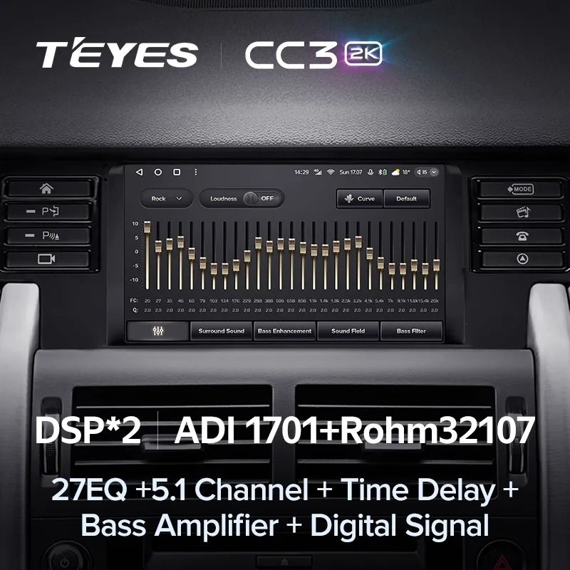Штатная магнитола Teyes CC3 2K 4/32 Land Rover Discovery Sport (2014-2019)