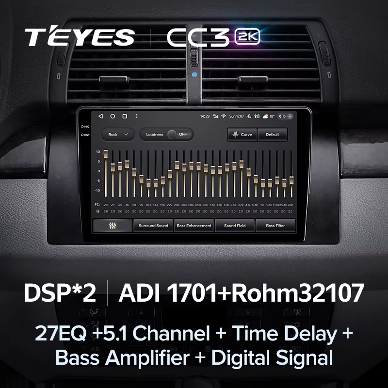 Штатная магнитола Teyes CC3 2K 4/32 BMW X5 E39 E53 (1999-2006)