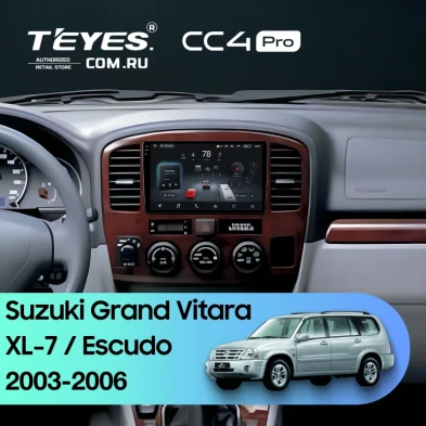 Штатная магнитола Teyes CC4 Pro 8/128 Suzuki Escudo (2003-2006)