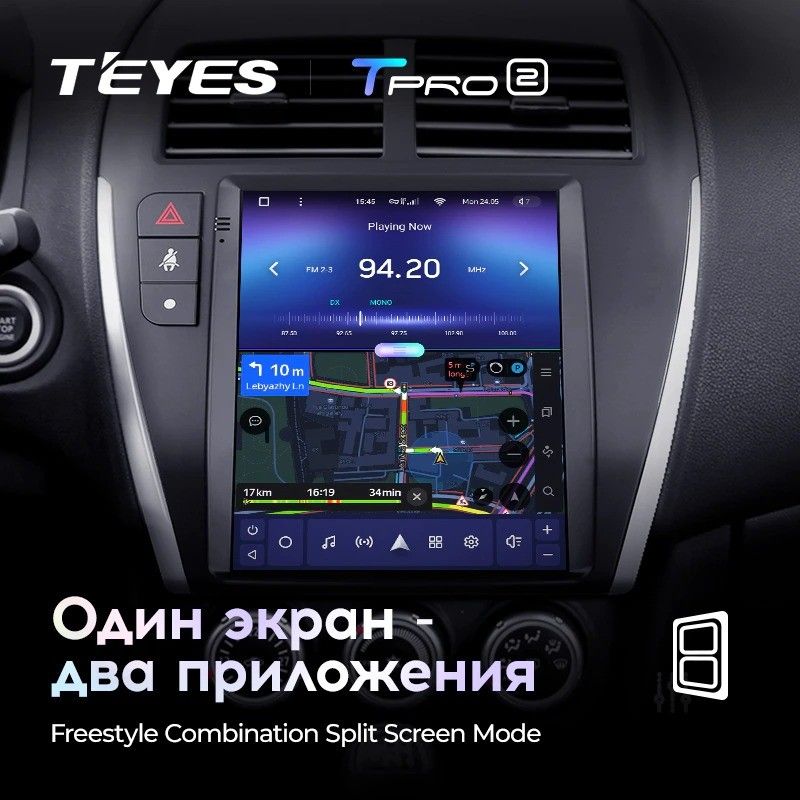 Штатная магнитола Tesla style Teyes TPRO 2 4/32 Mitsubishi ASX 1 (2010-2016) Тип-B