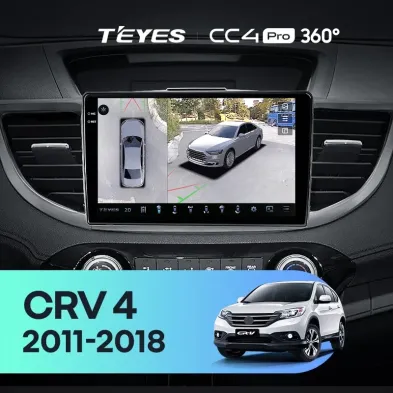 Штатная магнитола Teyes CC4 Pro 360 8/128 Honda CR-V 4 RM RE (2011-2018) 9" Тип-B