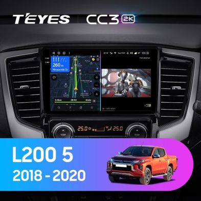 Штатная магнитола Teyes CC3 2K 4/64 Mitsubishi L200 5 (2018-2020) F2