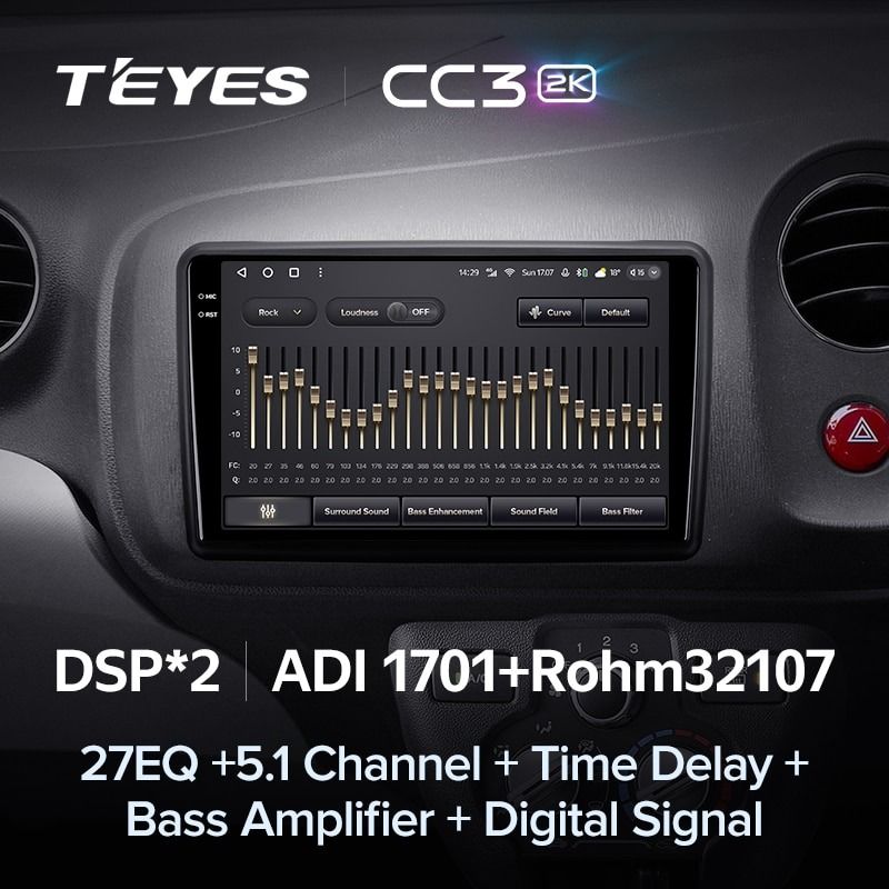 Штатная магнитола Teyes CC3 2K 360 6/128 Honda Mobilio 2 Amaze (2013-2020)