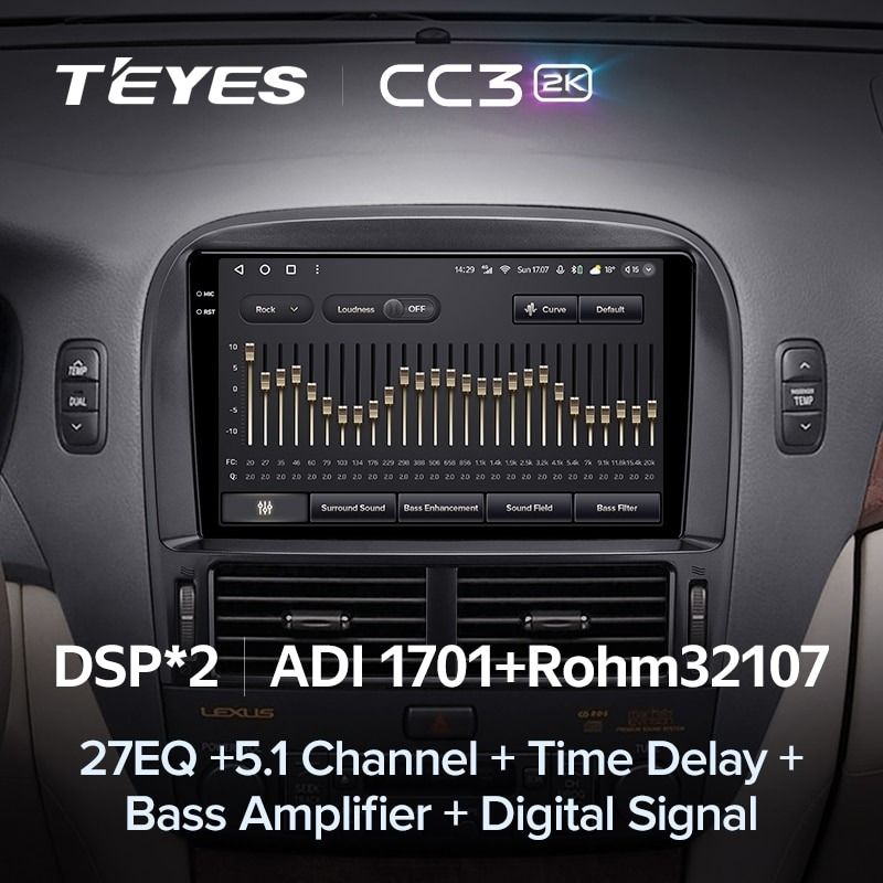 Штатная магнитола Teyes CC3 2K 360 6/128 Toyota Celsior XF30 (2000-2006) F2