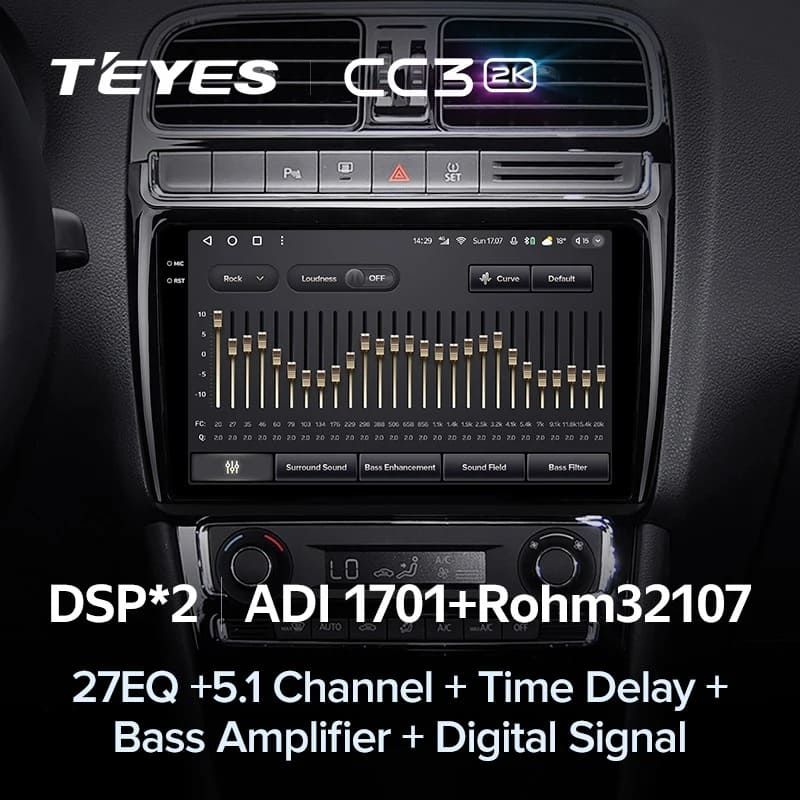 Штатная магнитола Teyes CC3 2K 4/64 Volkswagen Polo 5 (2008-2020)