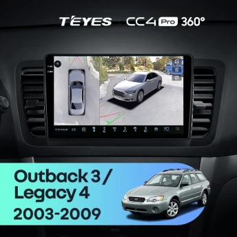 Штатная магнитола Teyes CC4 Pro 360 8/128 Subaru Outback 3 (2003-2009)