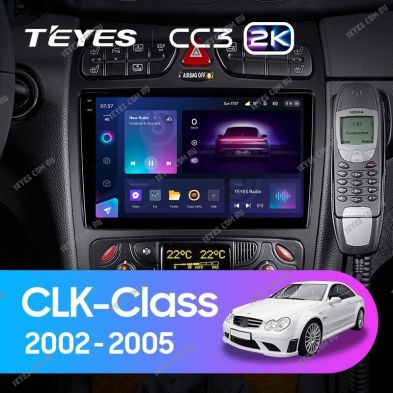 Штатная магнитола Teyes CC3 2K 4/32 Mercedes-Benz CLK-Class C209 A209 (2002-2005) F2