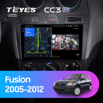 Штатная магнитола Teyes CC3 2K 360 6/128 Ford Fusion (2005-2012)