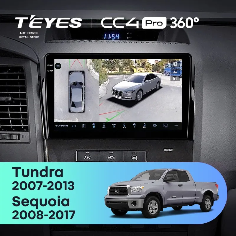 Штатная магнитола Teyes CC4 Pro 360 8/128 Toyota Sequoia XK60 (2008-2017)