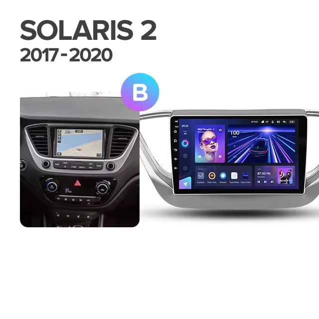 Штатная магнитола Teyes CC3 4/32 Hyundai Solaris 2 (2017-2020) F1 Тип-A