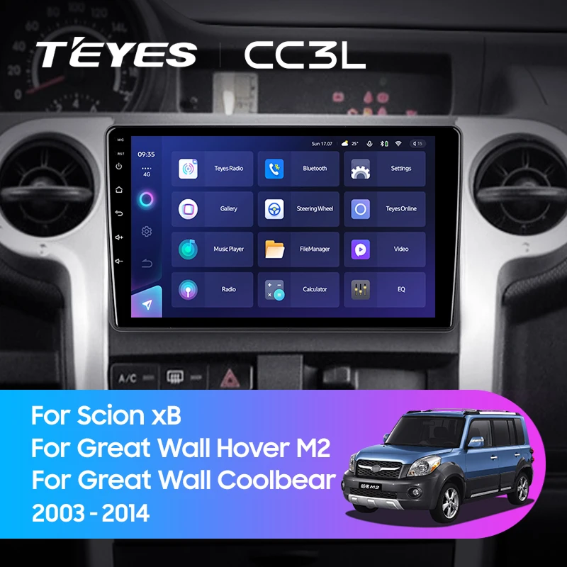 Штатная магнитола Teyes CC3L 4/64 Great Wall Hover M2 Coolbear (2009-2014)