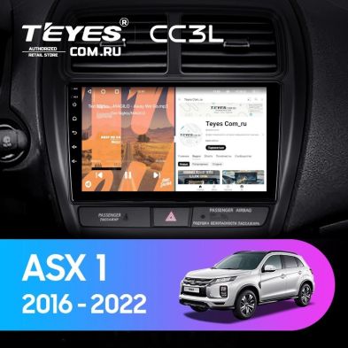 Штатная магнитола Teyes CC3L 4/64 Mitsubishi ASX (2016-2022) Тип-A
