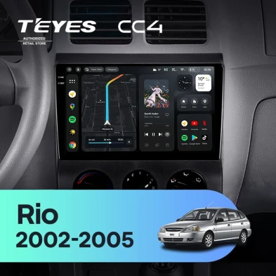 Штатная магнитола Teyes CC4 6/64 Kia Rio 1 (2002-2005)