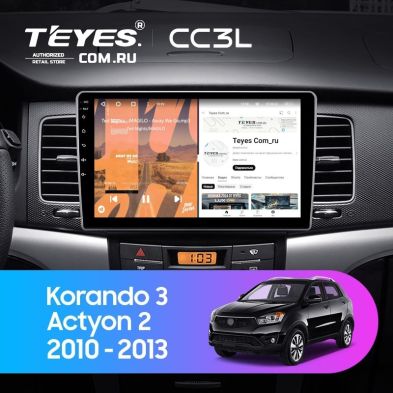 Штатная магнитола Teyes CC3L 4/32 SsangYong Korando 3 Actyon 2 (2010-2013)
