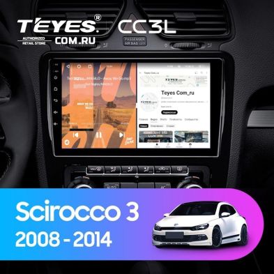 Штатная магнитола Teyes CC3L 4/64 Volkswagen Scirocco (2008-2014) F1