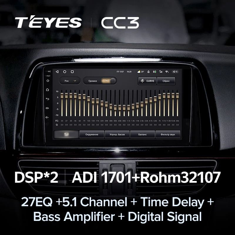 Штатная магнитола Teyes CC3 4/32 Mazda 6 GL GJ (2012-2017) Тип-B