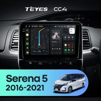 Штатная магнитола Teyes CC4 8/128 Nissan Serena 5 V C27 (2016-2021) F1 правый руль