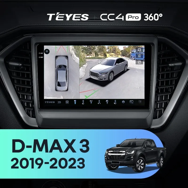 Штатная магнитола Teyes CC4 Pro 360 12/256 lsuzu D-MAX 3 RG (2019-2023)