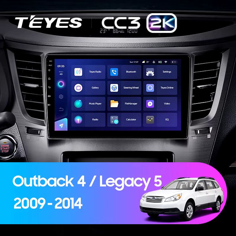 Штатная магнитола Teyes CC3 2K 4/64 Subaru Legacy 5 (2009-2014)
