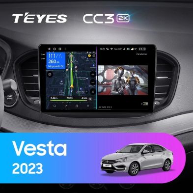 Штатная магнитола Teyes CC3 2K 360 6/128 Lada Vesta 2023+ F2 Тип-B