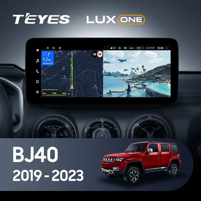 Штатная магнитола Teyes LUX ONE 360 6/128 Baic BJ40 (2019-2023) Тип-A