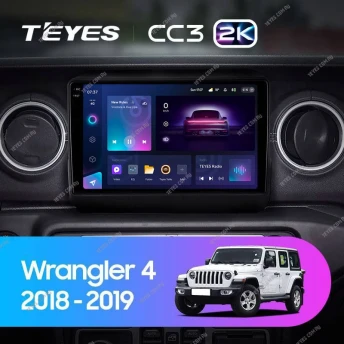 Штатная магнитола Teyes CC3 2K 4/64 Jeep Wrangler 4 JL (2018-2019)