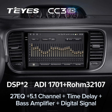 Штатная магнитола Teyes CC3 2K 6/128 Volkswagen Beetle A5 (2011-2019) (10 inch Universal)