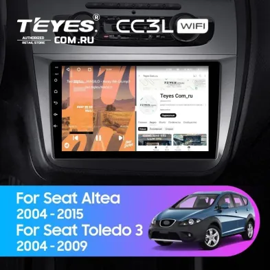 Штатная магнитола Teyes CC3L WiFi 2/32 Seat Toledo 3 (2004-2009)