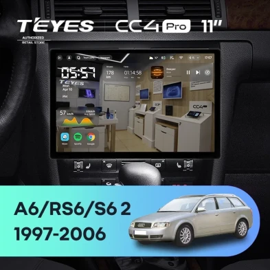 Штатная магнитола Teyes CC4 Pro 12/256 Audi A6 2 (1997-2004) (11")