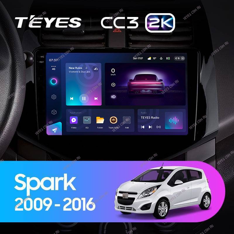 Штатная магнитола Teyes CC3 2K 6/128 Chevrolet Spark M300 (2009-2016) F1