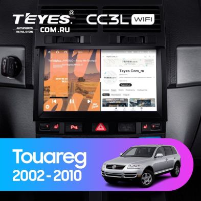 Штатная магнитола Teyes CC3L WiFi 2/32 Volkswagen Touareg GP (2002-2010) F1