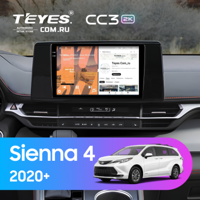 Штатная магнитола Teyes CC3 2K 4/64 Toyota Sienna 4 (2020-)