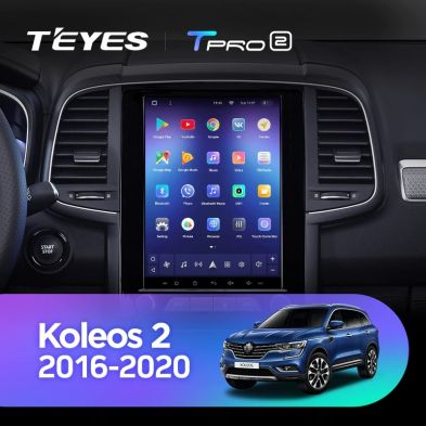 Штатная магнитола Tesla style Teyes TPRO 2 4/64 Renault Koleos 2 (2016-2020)
