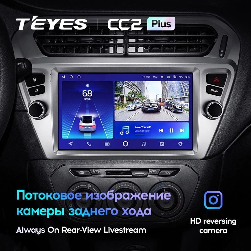 Штатная магнитола Teyes CC2L Plus 1/16 Citroen C-Elysee (2012-2016) F2