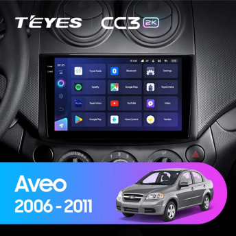 Штатная магнитола Teyes CC3 2K 4/64 Chevrolet Aveo (2006-2011)